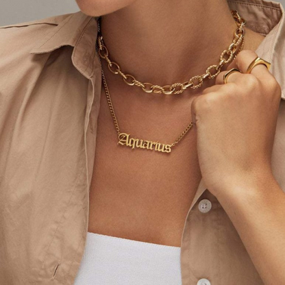 Zodiac Names Necklace