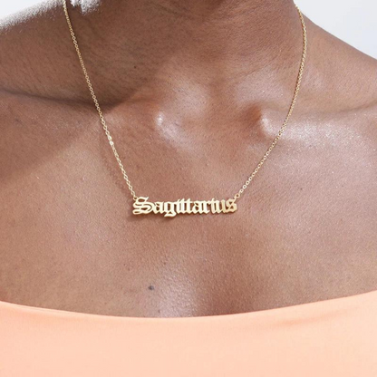 Zodiac Names Necklace