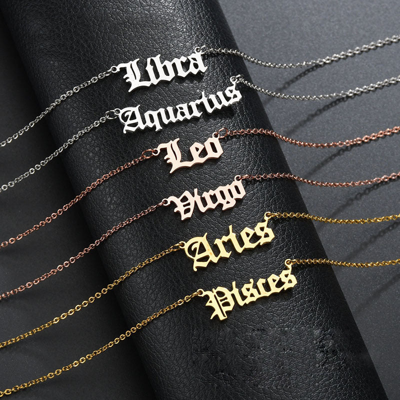 Zodiac Names Necklace