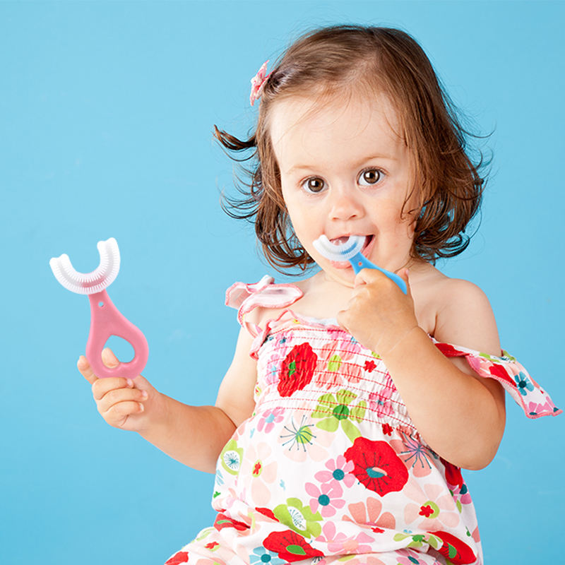 Miswaki Maalumu Ya Watoto (Intelligent U-Shaped Kids Tooth Brush)