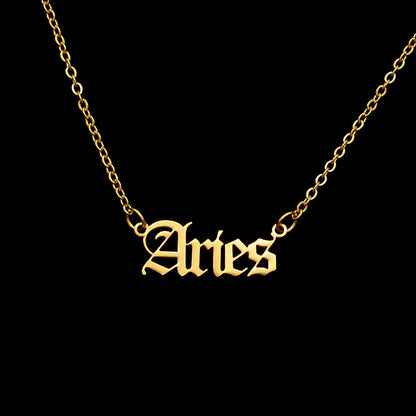Zodiac Names Necklace