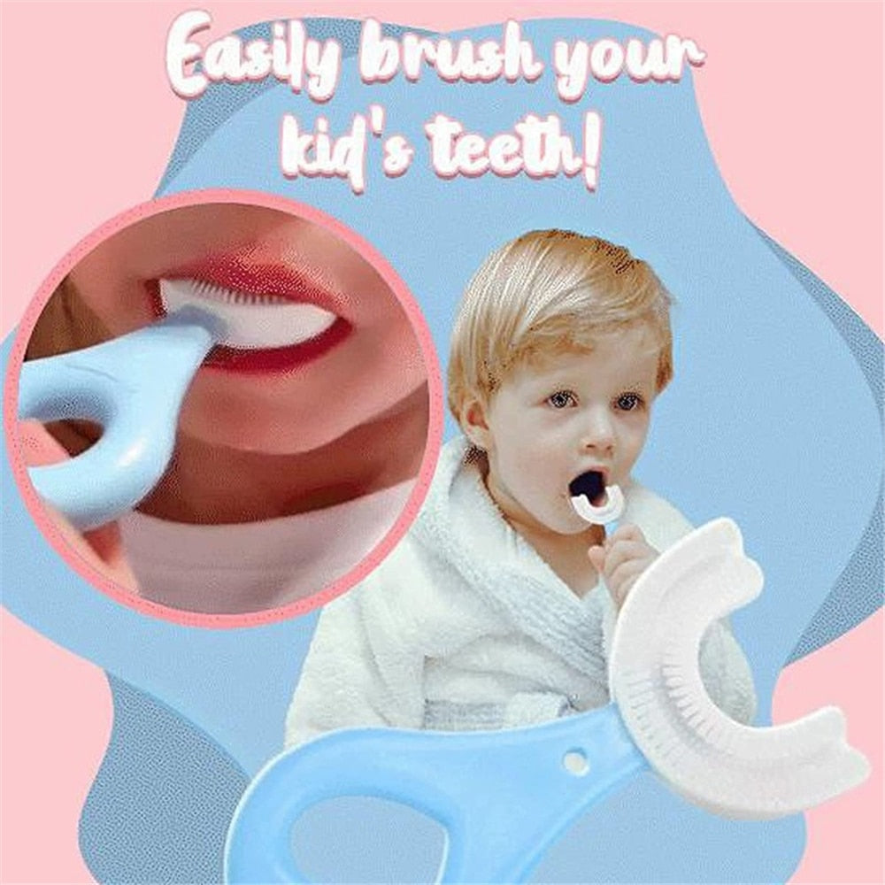 Miswaki Maalumu Ya Watoto (Intelligent U-Shaped Kids Tooth Brush)