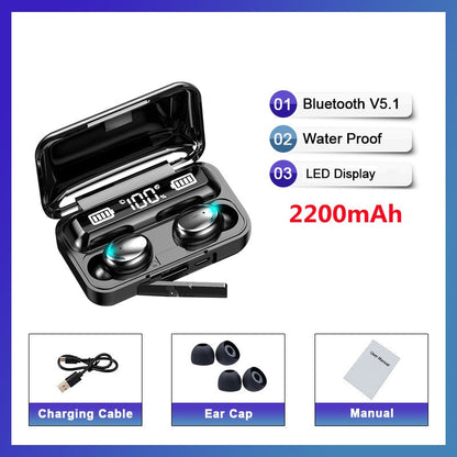 Bestfy™ F9 TWS Earbuds with Power Bank