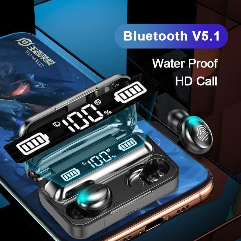 Bestfy™ F9 TWS Earbuds with Power Bank