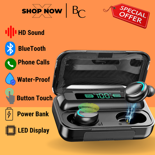 Bestfy™ F9 TWS Earbuds with Power Bank